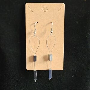 Chic Silver Geometric Earrings